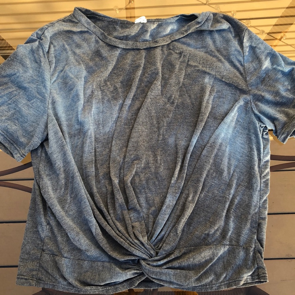 Tie dyed flowy blouse.